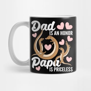 Being Dad Is An Honor Being Papa Is Priceless Otter Outfit Mug